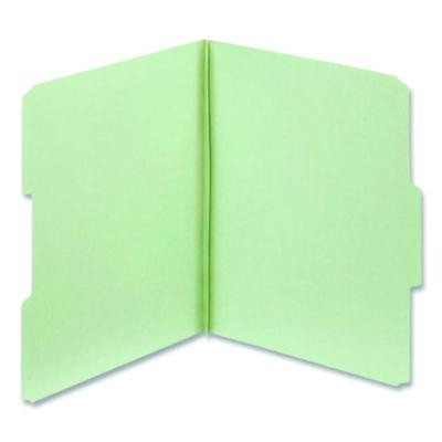 Pressboard Expanding File Folders, 1/3-Cut Tabs: Assorted Positions, Letter Size, 2" Expansion, Light Green, 25/Box
