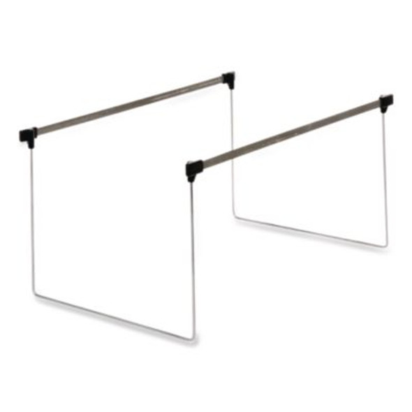 Letter Size Adjustable Hanging File Folder Frame, 14" To 18" Long, Gray/Silver, 2/Box