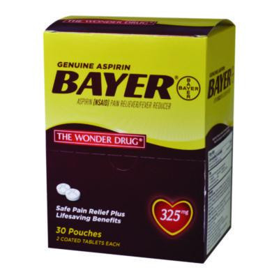 Genuine Buffered Aspirin (Nsaid) Tablet, 2 Tablets/Packet, 30 Packetss/Box