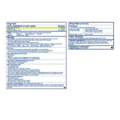 Complete Menstrual Caplets, 2/Pack, 30 Packs/Box