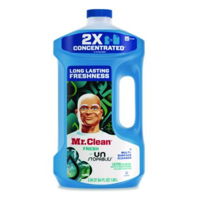 Mr. Clean Multipurpose Cleaning Solution, Unstopables Fresh Scent, 64 Oz Bottle