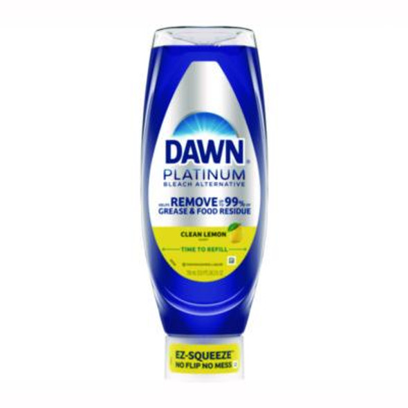 Platinum Liquid Dish Detergent, Clean Lemon Scent, 24.3 Oz Ez-Squeeze Bottle
