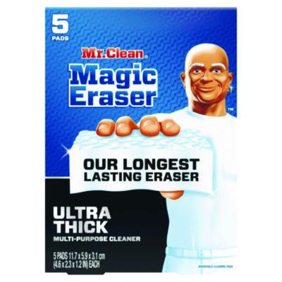 Magic Eraser, Ultra-Thick, 4.6 x 2.3, 1.2" Thick, White, 5/Pack, 2 Packs/Carton