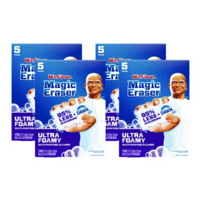 Magic Eraser, Ultra Foamy, 4.6 x 2.3, 0.7" Thick, White, 5/Pack, 4 Packs/Carton