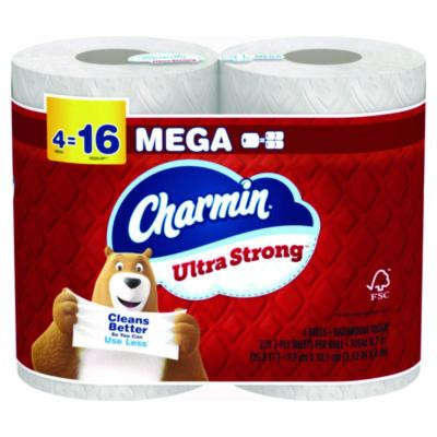 Ultra Strong Bathroom Tissue, Septic Safe, 2-Ply, White, 220 Sheets/Roll, 4 Rolls/Pack, 8 Packs/Carton
