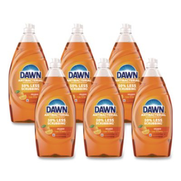 Ultra Antibacterial Dishwashing Liquid, Orange Scent, 30.8 Oz Bottle, 8/Carton