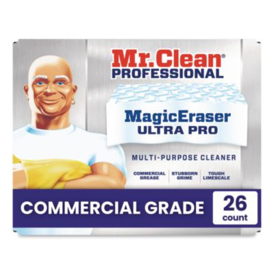 Magic Eraser Ultra Pro Multi-Purpose Cleaner, 4.72 x 1.38, 2.56" Thick, White, 26/Carton