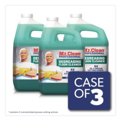 Degreasing Floor Cleaner, 1 Gal Bottle, 3/Carton