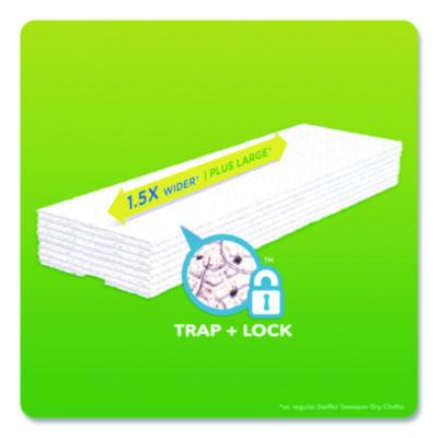 Sweeper Xl Dry Refill Cloths, 16.9 x 9.8, White, 16/Box