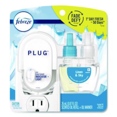 Plug Air Freshener Warmer Start Kit, Clear/White