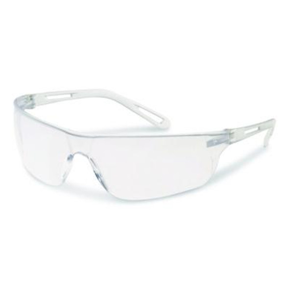 Zenon Z-Lyte Safety Glasses, Scratch-Resistant, Clear Plastic Frame, Clear Polycarbonate Lens