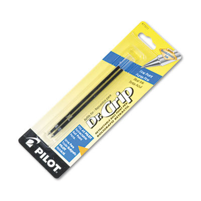 Refill For Dr. Grip, Easytouch, B2p And Rex Grip Begreen Retractable Ballpoint Pens, Fine Conical Tip, Blue Ink, 2/Pack