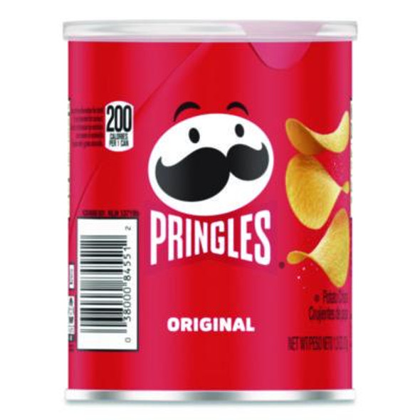 Potato Chips, Original, 1.3 Oz Can, 12/Box