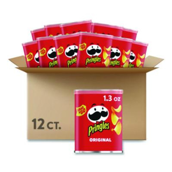 Potato Chips, Original, 1.3 Oz Can, 12/Box
