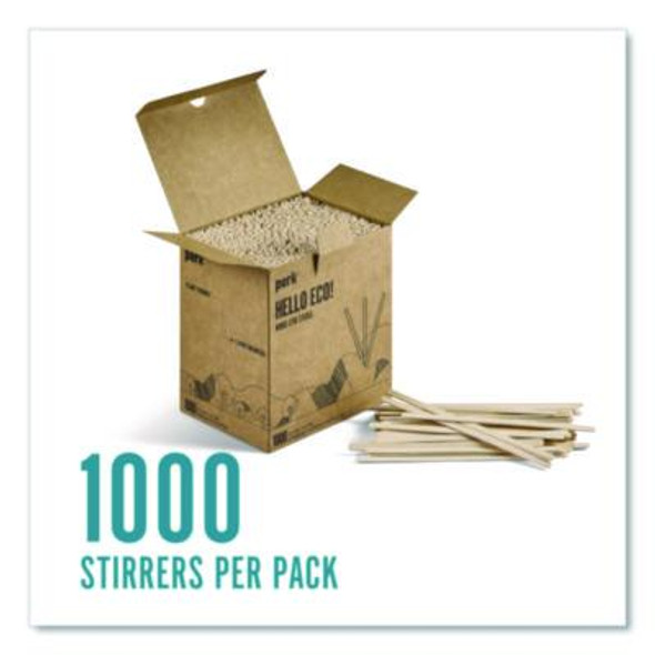 Wood Stirrer, 5.5", 1,000/Pack