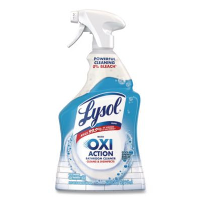 Bathroom Cleaner With Hydrogen Peroxide, Cool Spring Breeze Scent, 32 Oz Trigger Spray Bottle