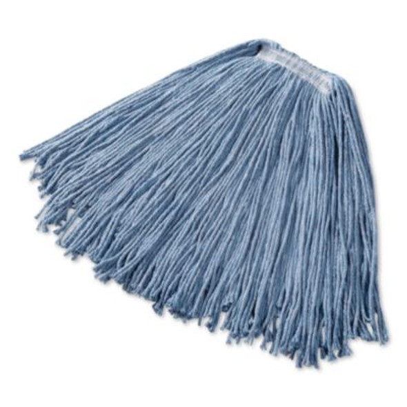 Dura Pro Blend Wet Mop, Cotton/Rayon/Synthetic, Medium, Blue