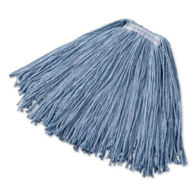 Dura Pro Blend Wet Mop, Cotton/Rayon/Synthetic, Medium, Blue