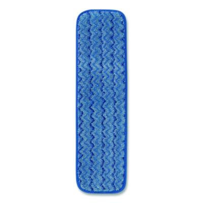 Microfiber Wet Mop Pad, 18", Blue