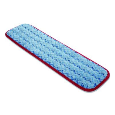 Microfiber Wet Mop Pad, 18", Red, 12/Carton