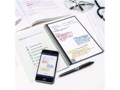 Core Smart Notebook, Medium/College Rule, Infinity Black Cover, (18) 8.8 x 6 Sheets