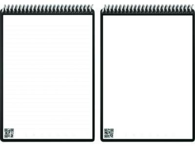 Flip Smart Notepad, Black Cover, Lined/Dotted Rule, (18) White 6 x 8 Sheets