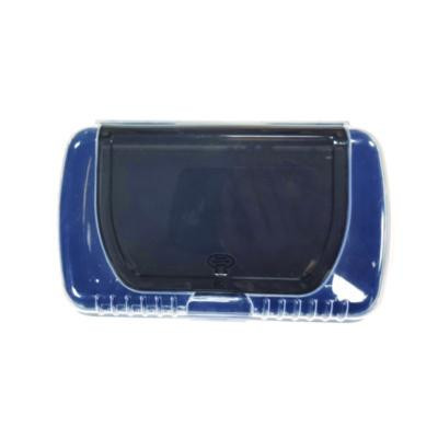 Pencil Case, 2 Compartments, 9.13" x 5.7" x 2.5", Black