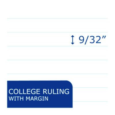 Studio Series Notebook, 1-Subject, Medium/College Rule, Randomly Assorted Cover Color, (70) 11 x 9 Sheets