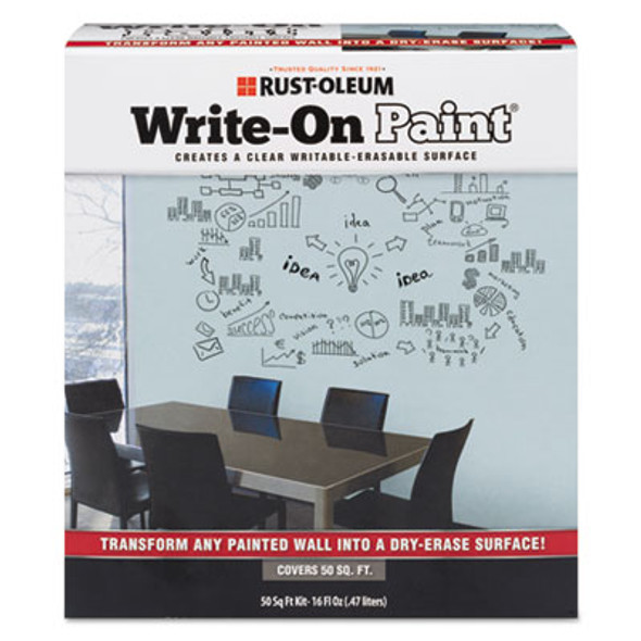 Write-On Paint, Interior, Matte Clear, 16 Oz Pouch