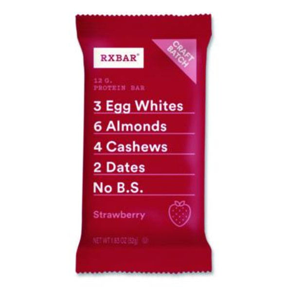 Gluten-Free Strawberry Protein Bar, 1.83 Oz Bar, 12/Box