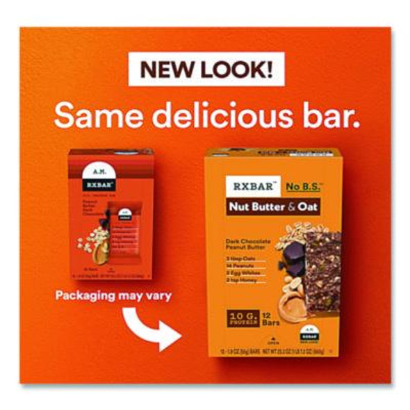 Gluten-Free Peanut Butter Dark Chocolate Protein Bar, 1.9 Oz Bar, 12/Box