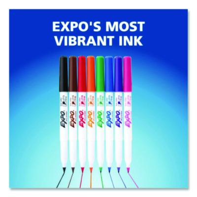 Low-Odor Dry Erase Marker Starter Set, Extra-Fine Bullet Tip, Assorted Colors, 5/Set
