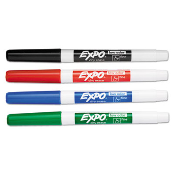 Low-Odor Dry Erase Marker Office Value Pack, Fine Bullet Tip, Assorted Colors, 36/Pack