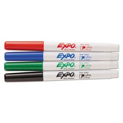 Low-Odor Dry Erase Marker Office Value Pack, Extra-Fine Bullet Tip, Assorted Colors, 36/Pack