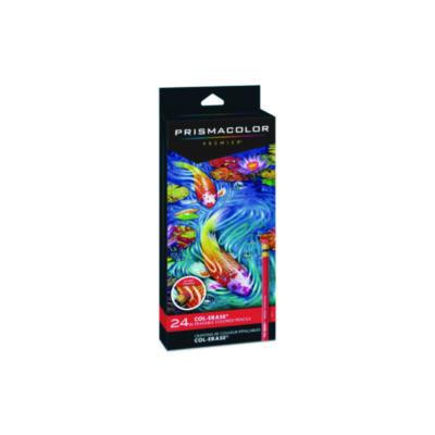 Col-Erase Pencil With Eraser, 0.7 Mm, 2B, Assorted Lead And Barrel Colors, 24/Pack