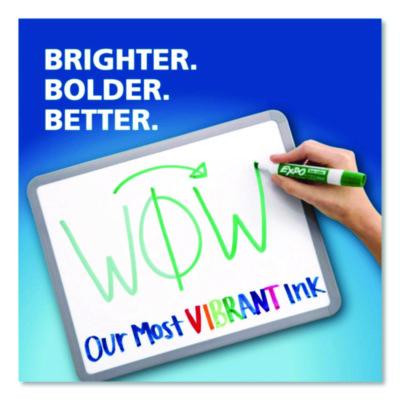 Low Odor Dry Erase Vibrant Color Markers, Broad Chisel Tip, Assorted Colors, 36/Pack