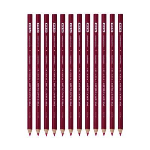Premier Colored Pencil, Crimson Red Lead, Crimson Red Barrel, 12/Pack