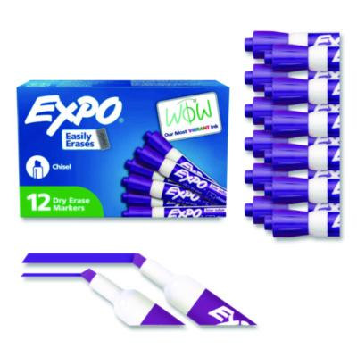 Low-Odor Dry-Erase Marker, Broad Chisel Tip, Purple