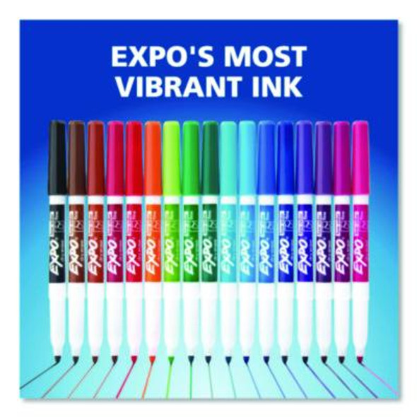 Low-Odor Dry-Erase Marker, Fine Bullet Tip, Red, Dozen