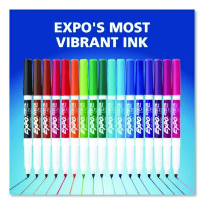 Low-Odor Dry-Erase Marker, Fine Bullet Tip, Blue, Dozen