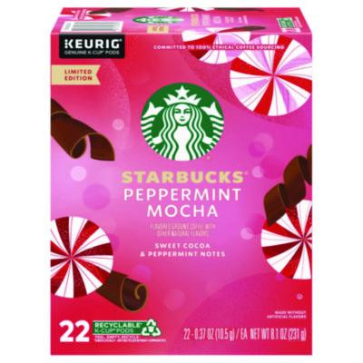 Peppermint Mocha K-Cup, 22/Box, 4/Carton