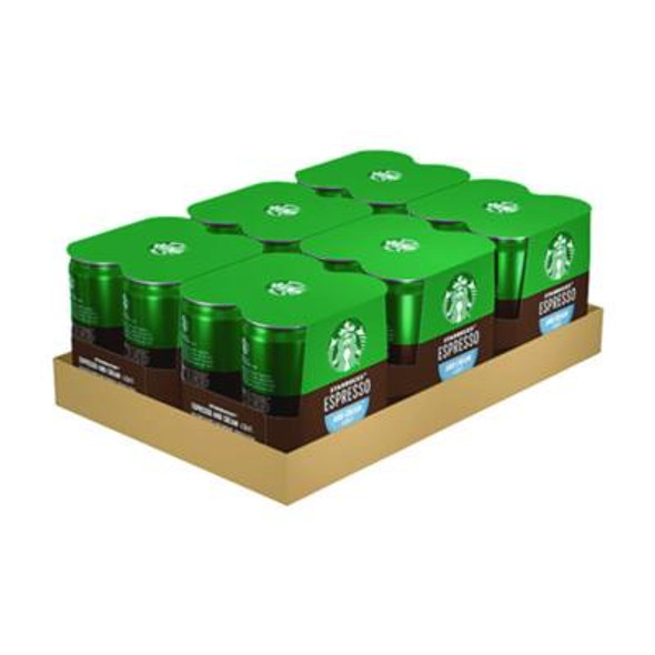 Cold Brew Coffee, Espresso And Cream Light, 6.5 Oz Can, 24/Carton