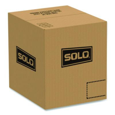 Creative Carryouts Octaview Hinged Lid Containers, 9.13 x 9.55 x 2.38, Black/Clear, Plastic, 100/Carton