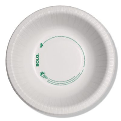 Compostable Paper Dinnerware, Proplanet Seal, Bowl, 12 Oz, White, 1,000/Carton