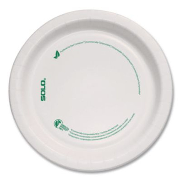 Compostable Paper Dinnerware, Proplanet Seal, Plate, 6" Dia, White, 1,000/Carton
