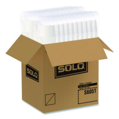 Double Poly Paper Food Containers, 5 Oz, 3.38" Diameter x 2.01"h, White, Paper, 1,000/Carton