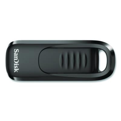 Ultra Slider Usb 3.2 Type C Flash Drive, 128 Gb, Black