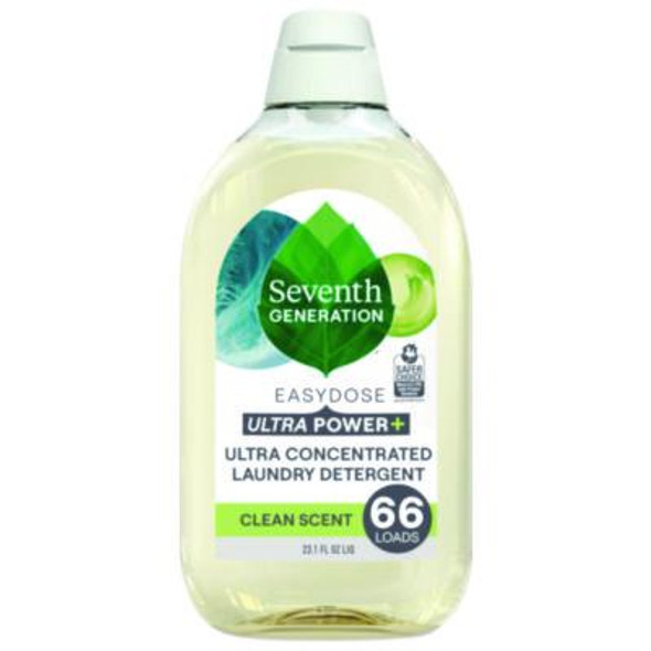 Ultra Power + Laundry Detergent, Clean, 23.1 Oz Bottle, 6/Carton