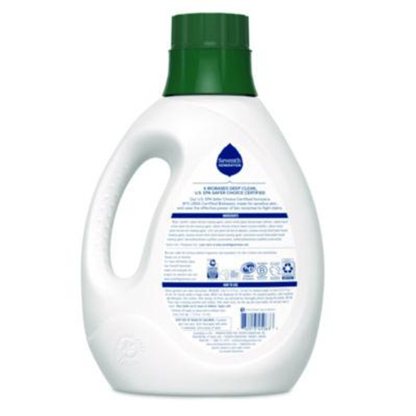Natural Liquid Laundry Detergent, Sensitive Skin Free And Clear, 90 Oz Bottle, 4/Carton