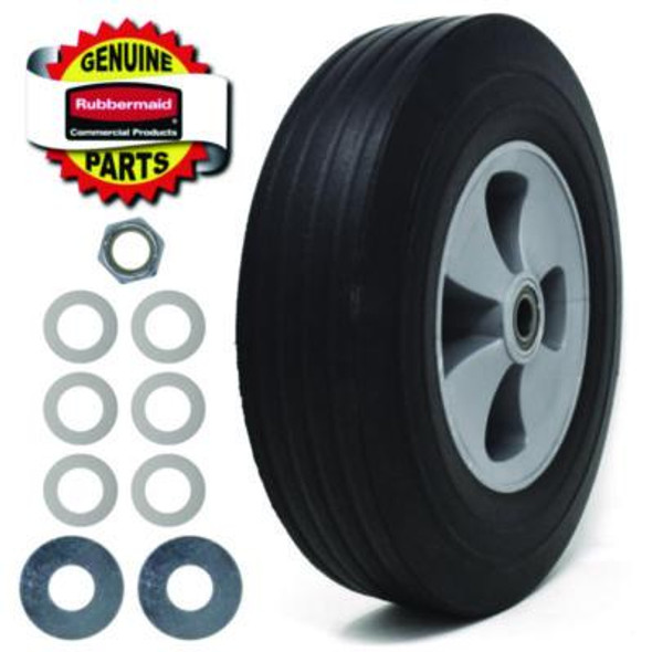 Tilt Truck Wheels, 12" Wheel, Black